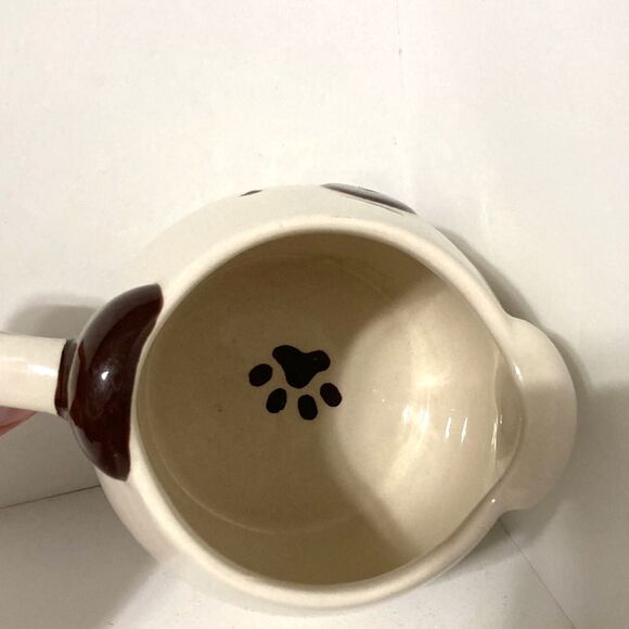 WORLD MARKET 3D Brown Puppy Spotted Eye Dog Coffee Mug 22 oz - Picture 8 of 9